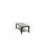 Table basse 1 pièce avec rangement sous la table et bois d'hévéa