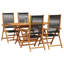 Garden Dining Set Folding Manual 5 Pcs-1069025193