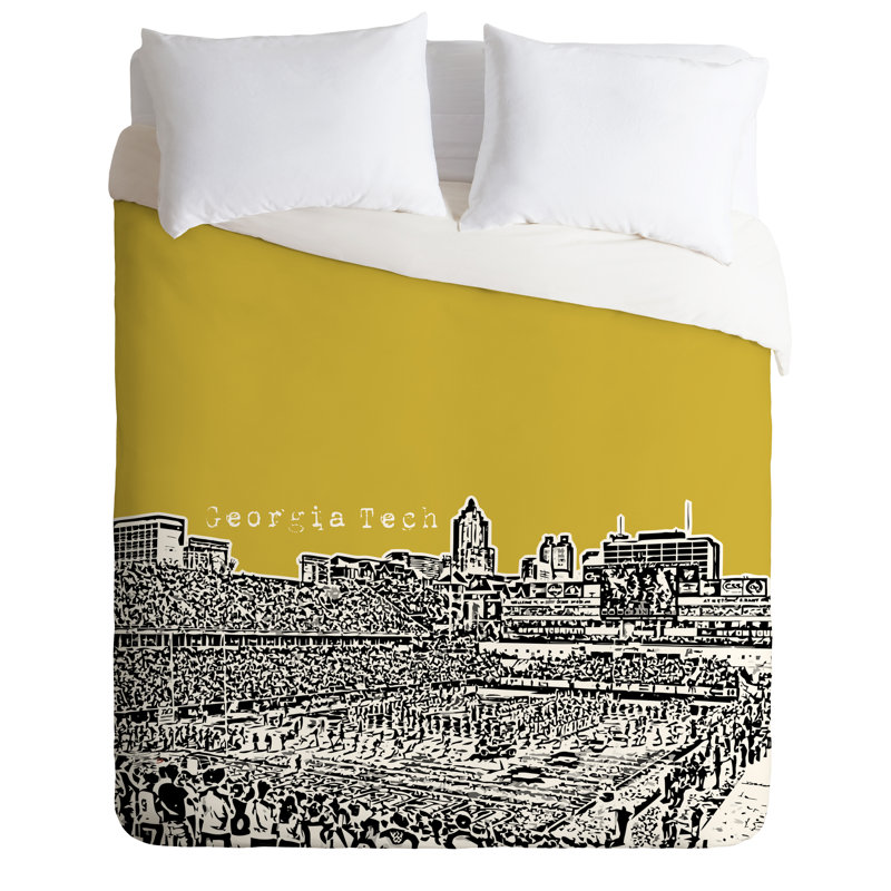 Ensemble de housse de couette Georgia Tech, Housse de couette simple / simple TG et 1 taie dé