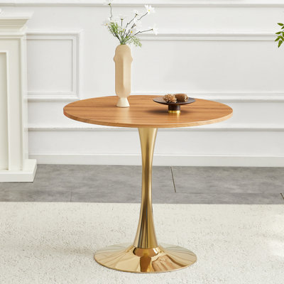 Table tulipe 31,5 "Mid-Century moderne avec base en métal