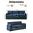 Drago 89'' W Modern Square Arm Upholstered Sofa-226474029