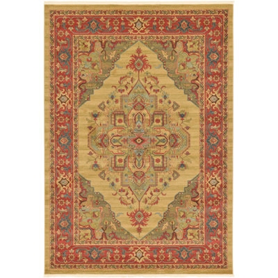 Tapis oriental brun clair Eesi