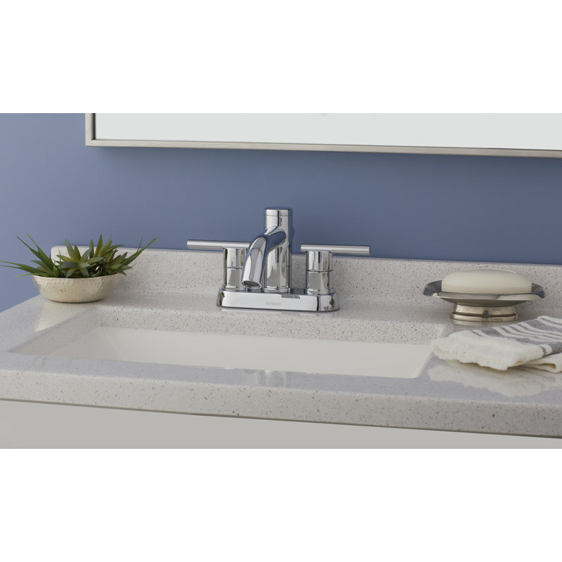 Robinet de salle de bain central avec ensemble de bonde Parma, Chrome