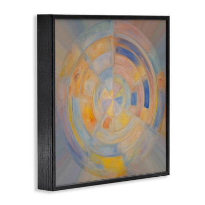 Geometric Circle Out Framed Giclee Art by Noah Bay