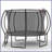 12FT Trampoline Pumpkin- Ladder-Black Red