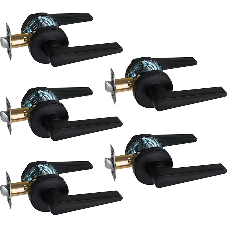 MatteBlack Door Lever, Passage