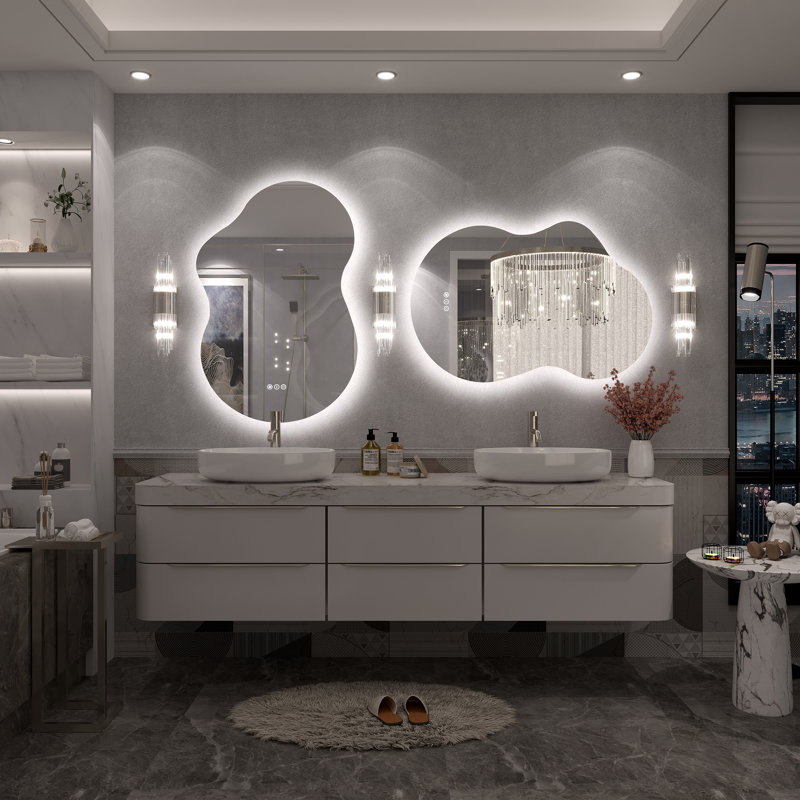 Miroir de salle de bain Molly, 36 po x 24 po, Rétroéclairé seulement