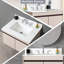 Dessus de meuble-lavabo de salle de bain blanc 31 po - Pierre frittée avec lavabo rectangulaire central et dosseret de 4 po, lavabo encastré de 31 po et 4 po, avec éclaboussures