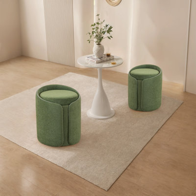 Eleny Upholstered Velvet Storage Ottoman