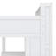 Lit mezzanine simple en bois Heribert avec plusieurs tablettes de rangement et garde-robe-1801687083