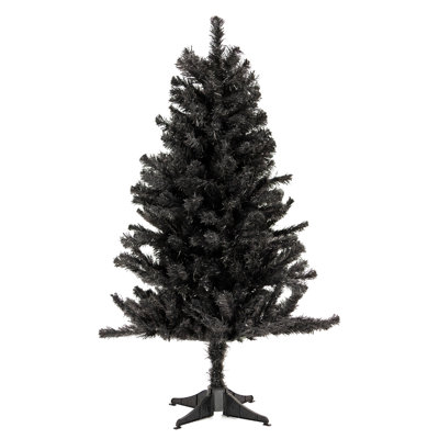 Arbre de Noël noir 4 po