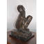 Statue de femme Bhoyar accroupie en bronze Rodin - Taille: L 11 po x l 16 po x H 18 po.
