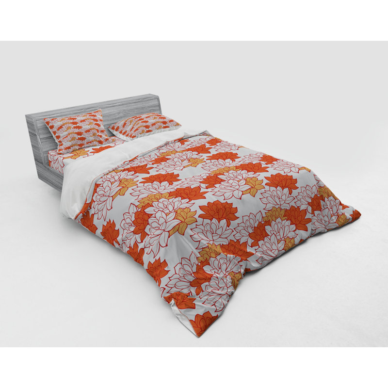 Eclectic Floral Duvet Cover, Queen Duvet Cover + 3 Additional Pieces