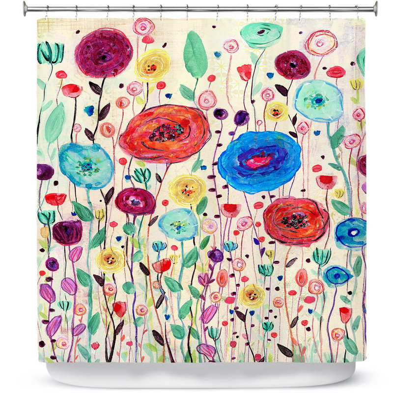 Locklear Floral Shower Curtain