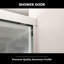 Paroi de douche coulissante semi-sans cadre-115218363