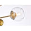 Plafonnier semi-encastré 3 lumières 26 po Caisha-61751731-61751733
