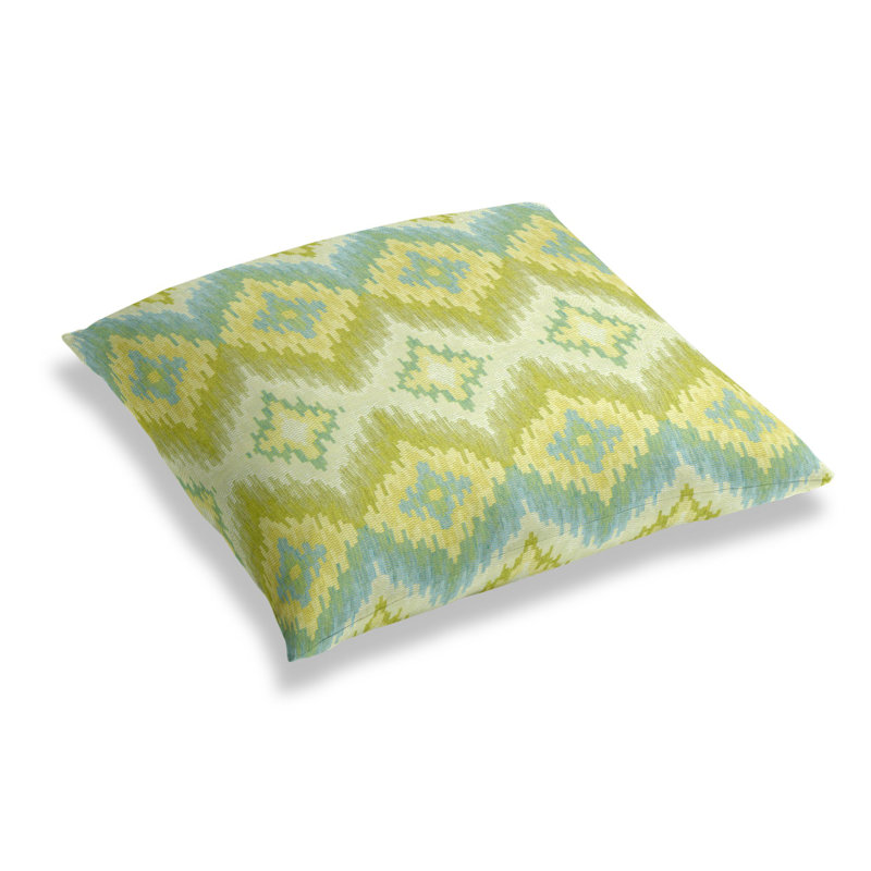Azteca Ikat Cotton Blend Throw Pillow