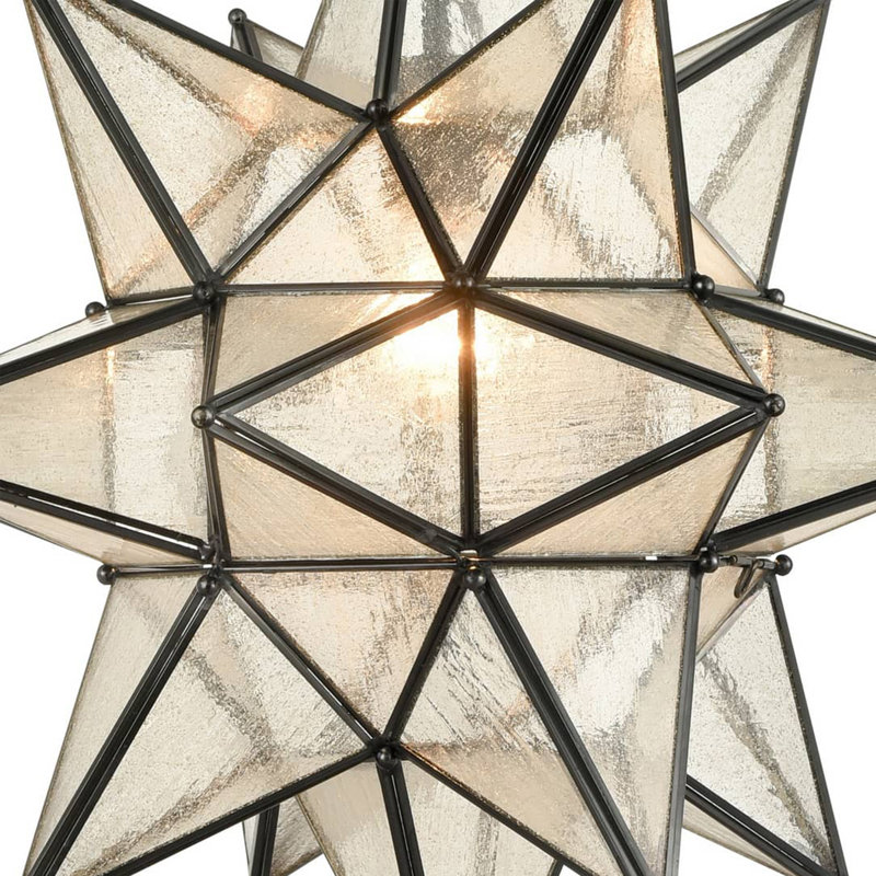 1 - Light Black Single Pendant, Black, 18.89" H x 18.89" W 18.89 " D