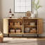 Armoire-buffet à lattes cannelées de style Mid-Century 64,4 po Xaime-1650740345