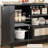 47.2" Buffet Cabinet with Storage, Farmhouse Kitchen Sideboard with Drawer, Rattan Coffee Bar Cabinet-1994474841