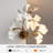 4-Light Modern Gold Ginkgo Biloba Wall Sconce