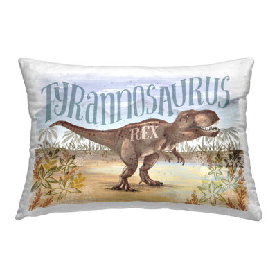 Coussin décoratif imprimé T-Rex in Nature par Raquel Maciel