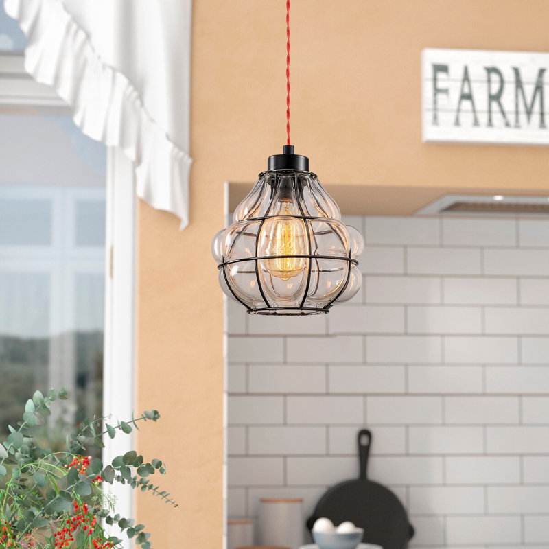 Luminaire suspendu sphère 1 lumière Weronika