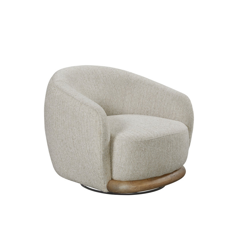 Chaise pivotante en bois - plume d'Amazonie