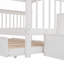 Lit superposé peu encombrant avec compartiments de rangement et conception polyvalente parfaite pour les chambres à coucher organisées-372592699