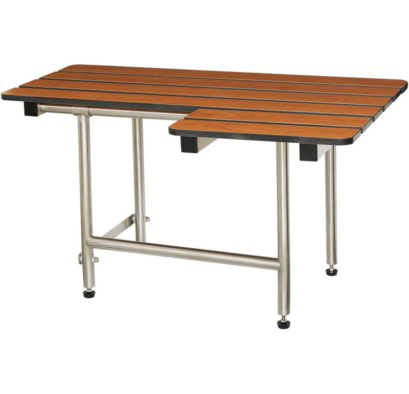Banc de transfert en teck ADA, Gaucher