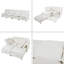 Canapé modulaire à deux couches, librement combinable, 4 places avec rangement, comprenant 4 coussins moelleux, parfait pour les salons, les bureaux et les appartements-1993382897