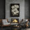 Art mural encadré abstrait rétro antique classique pour chambre à coucher