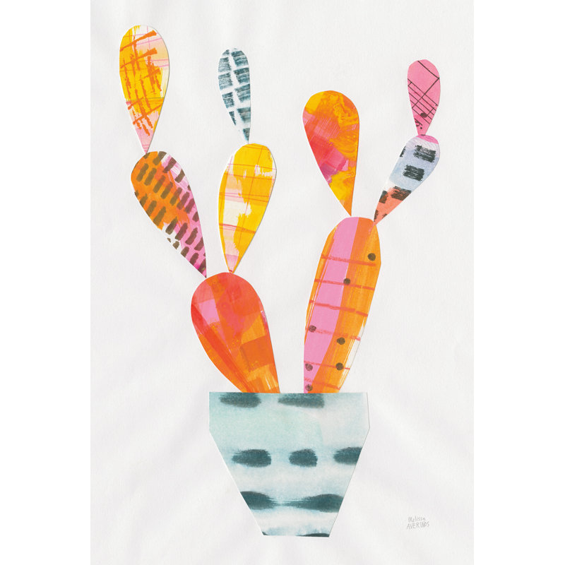 Collage cactus IV, H 36 po x l 24 po x P 1,25 po