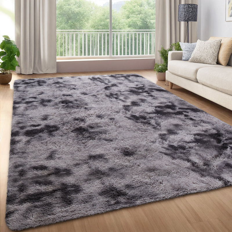 Shag Area Rugs Tie-Dyed Plush Fuzzy Rugs for Living Room, Ultra Soft Fluffy Furry Rugs for Bedroom, Indoor Carpet Nursery Rugs for Kids Room Home Decor
