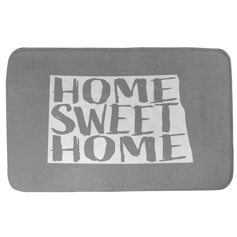Tapis pour salle de bain north dakota home, l 21 po x L 34 po, Gris