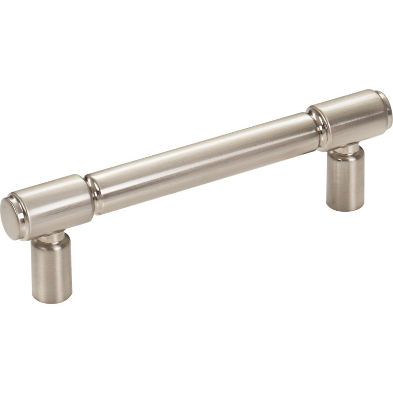 Clarence Bar pull, Brushed Satin Nickel, 3 3/4" Center to Center
