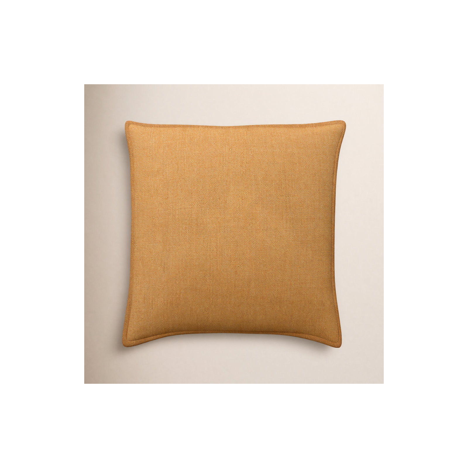 Burbank Linen Throw Pillow, Down, 20" x 20", Light Terracotta