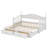Daybed With Trundle Bed, Extendable Daybed With Two Storage Drawers-930693411