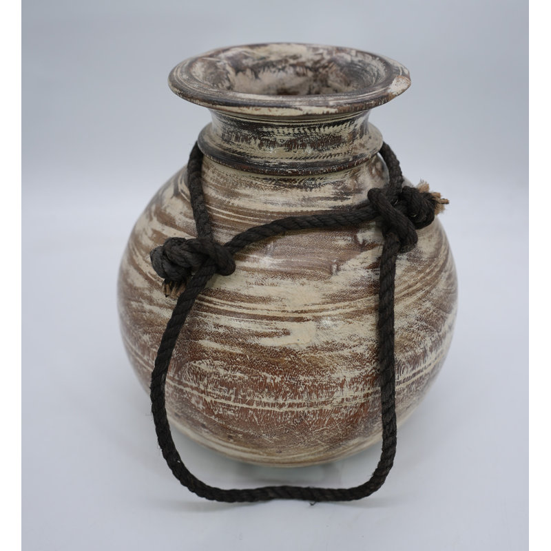 Vase en bois rétro Vintage par Boho Chic