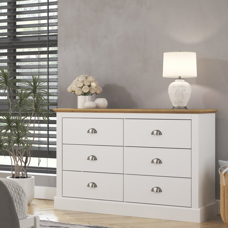Sufy 3+3 Drawer Chest, White