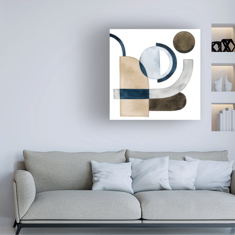 Déplacement de pièces IV par Grace Popp - impression sur toile tendue, H 35 po x l 35 po x P 2 po