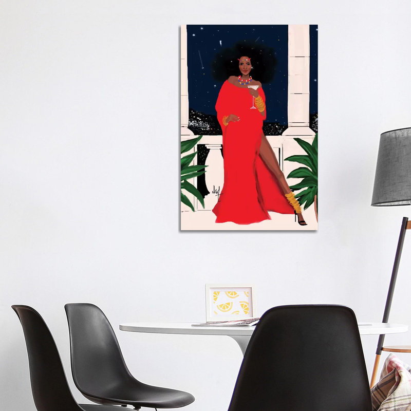 Red And Flawless by Nicholle Kobi - Print on Canvas, 101.6 cm H x 66.04 cm W x 3.175 cm D, Wrapped Canvas