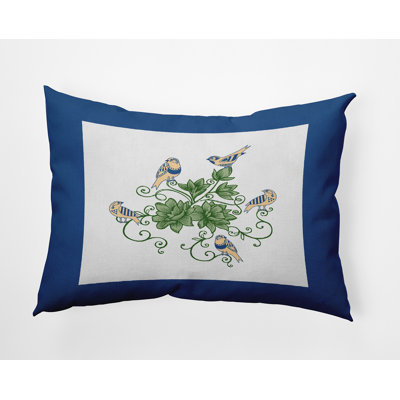 Floral Reversible Throw Pillow