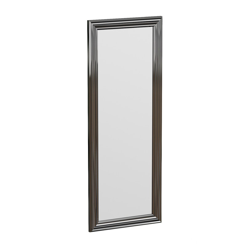 Elegant Silver Framed Pier Mirror, 15.7 x 41.3 x 1.2 inches | 100% MDF Construction, Ecological Flotal-E Mirror | Wall-Mountable for Modern Home Décor | Perfect for Entryways & Living Spaces, Stylish & Functional Design