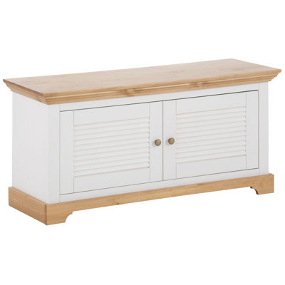 Solid Wood Storage Bench