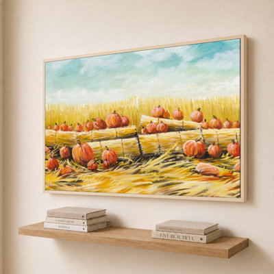 Pumpkin Patch by Bruce Nawrocke - Graphic Art on Canvas