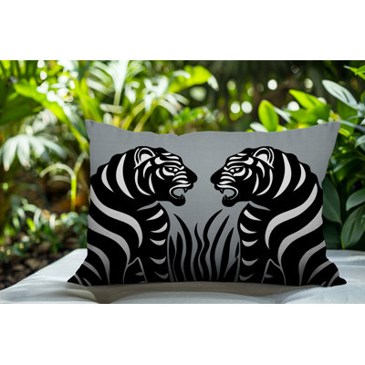 Oreiller rectangulaire réversible intérieur / extérieur Pulo Tiger
