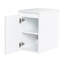 Armoire d'appoint de salle de bain 12 "blanc brillant avec portes à fermeture douce et monture flottante | Idée cadeau