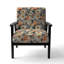 Chaise à accoudoirs rembourrée Coral Rustic Elegance