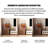 Nut-brown Solid  Wood Display Cases-121252381